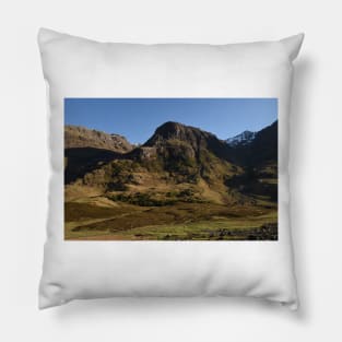 Glencoe on a summer afternoon  in the Highlands of Scotland Pillow