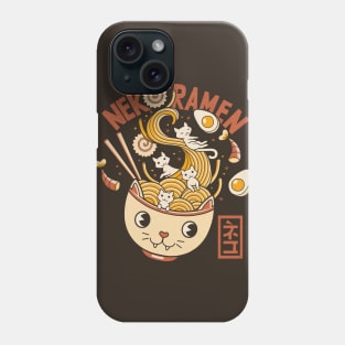 Ramen Cat Head by Tobe Fonseca Phone Case