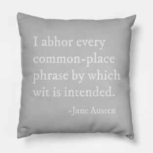 Sense and Sensibility Quote - Jane Austen Pillow