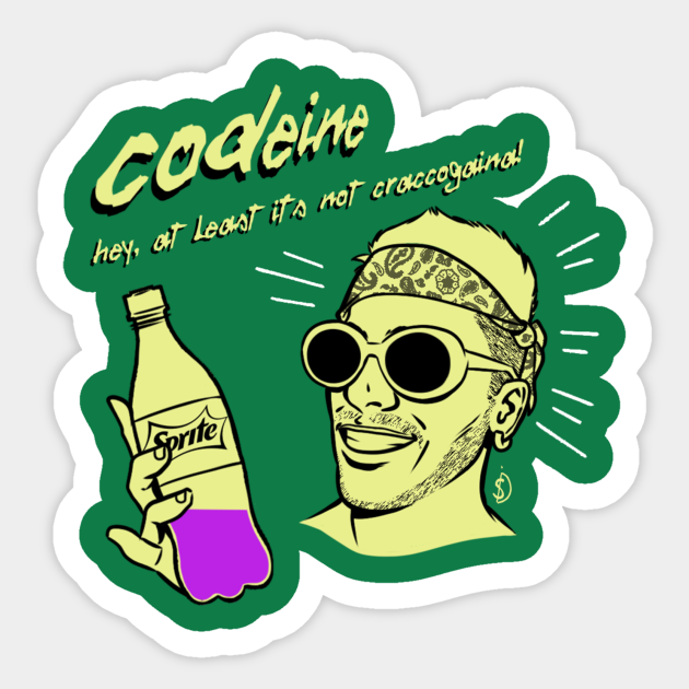 Sfera Ebbasta Codeine Sferaebbasta Adesivo Teepublic It