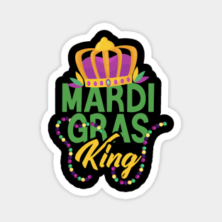 Mardi Gras King Funny Mardi Gras Carnival Parade Costume Party Magnet