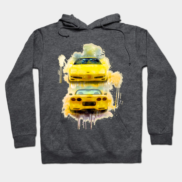 yellow corvette hoodie