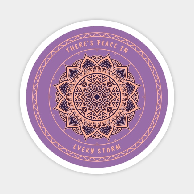 inner peace Zen Mandala Magnet by Tip Top Tee's