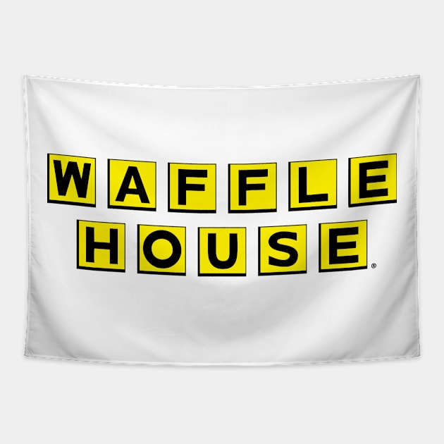 Waffle house Tapestry by Sassy The Line Art