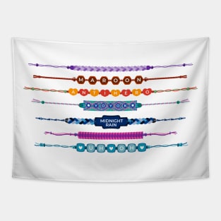 Midnight Friendship Bracelets Tapestry