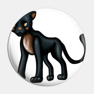 Cute Black Panther Drawing Pin