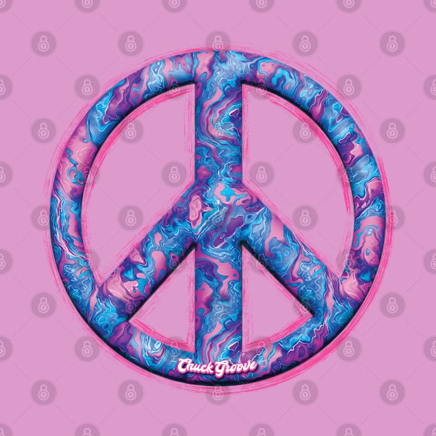 Peace Baby! Groovy Pink by Chuck Groove