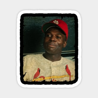Lou Brock in St. Louis Cardinals Magnet