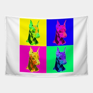 Pop Art - Doberman Pinscher Tapestry