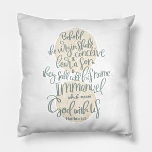 Immanuel - Matthews 1:23 Pillow