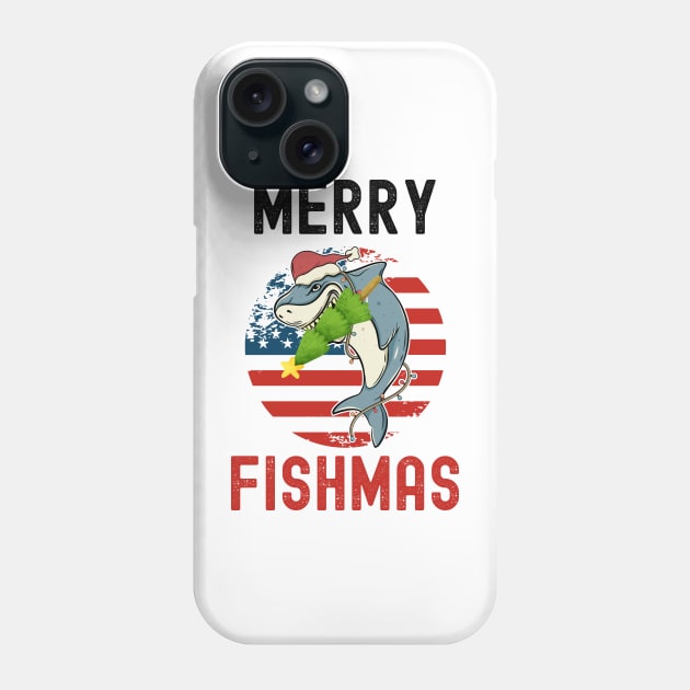 Merry Fishmas, Fishmastime Phone Case by Cor Designs
