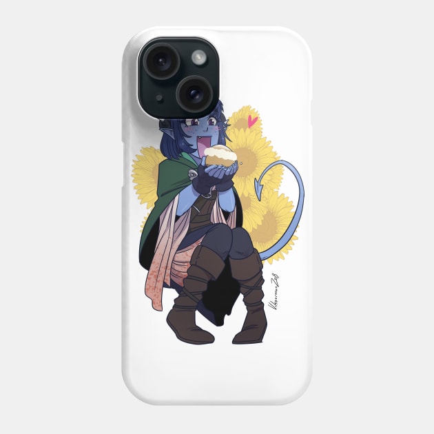 Sweet-toothed Tiefling Phone Case by Viktormon