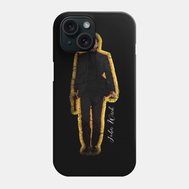 John Wick Vintage Color Phone Case by AdiGimbal