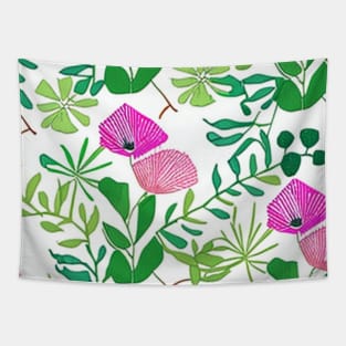 Flashback to Early Works: Rainforest Flowers (MD23SMR008) Tapestry