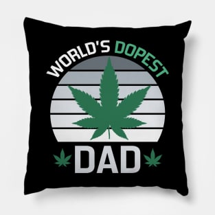 worlds dopest dad Pillow