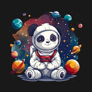 Panda Astronaut - Panda Bear Japanese T-Shirt