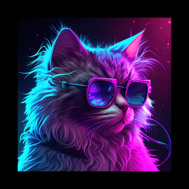 Neon Cat by seantwisted