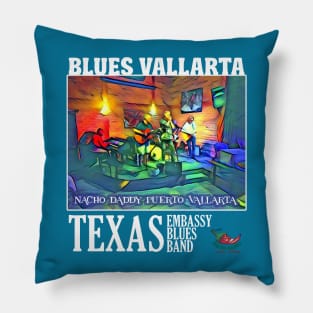 Texas Embassy Blues Band Pillow
