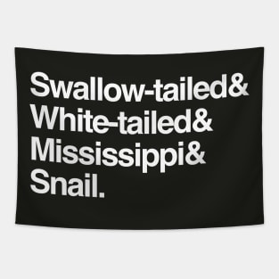 Helvetica Kites Tapestry