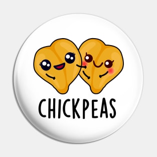 Chick Peas Cute Food Pun Pin