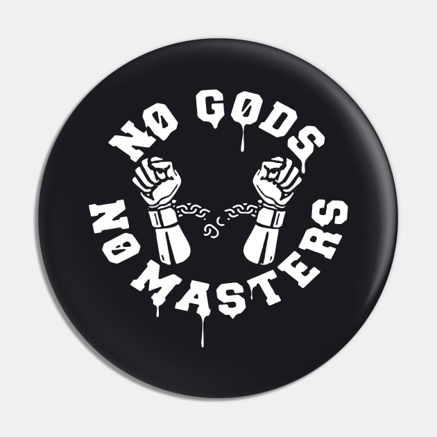 No Gods No Masters Handcuffs Slave Obey Atheist T Shirts Pin by huepham613