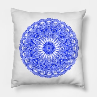 Mandala (blue) Pillow