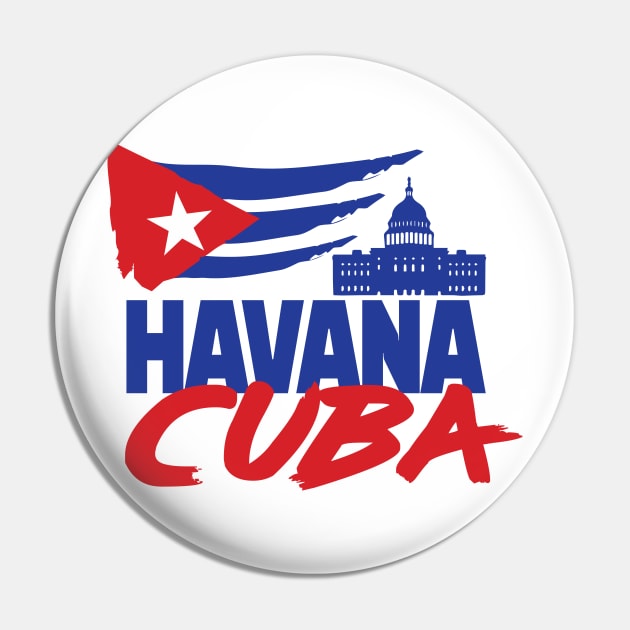 Havana Cuba Summer Pin by SM Shirts