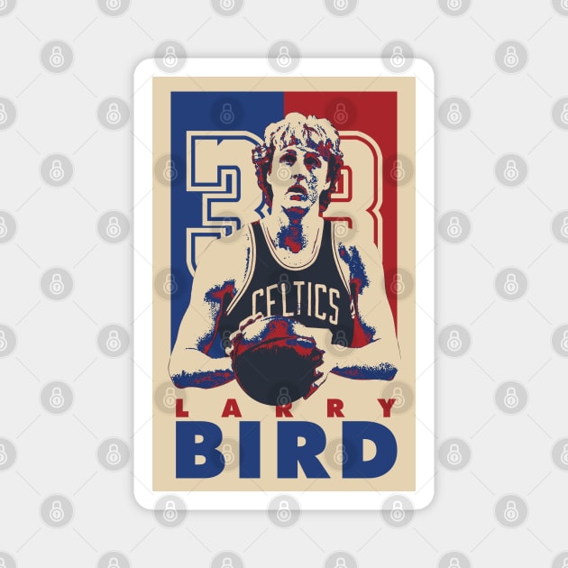 Larry Bird Retro Pop Art Style Magnet by mia_me