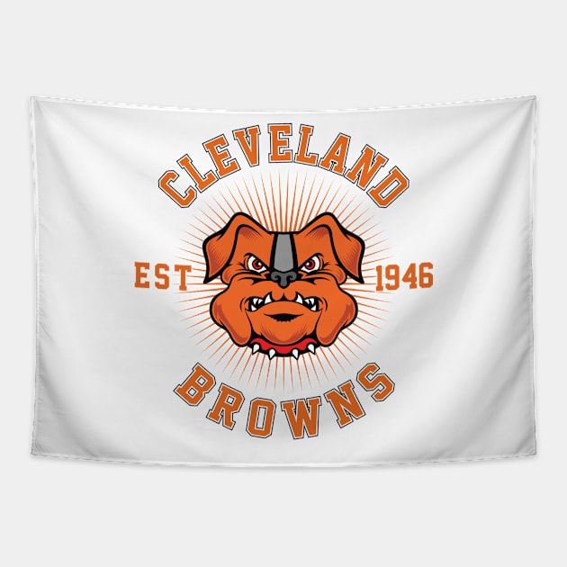 Browns - CLVD Vintage Tapestry by Cemploex_Art