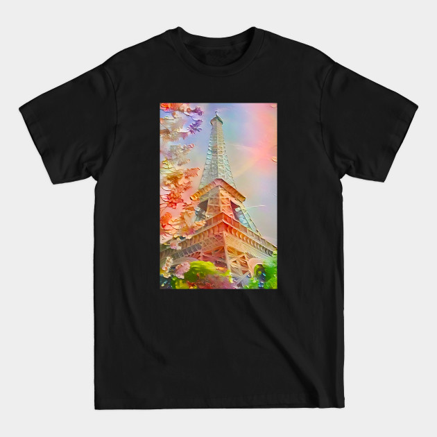 Discover Eiffel Tower, painted! - Eiffel Tower - T-Shirt