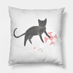 Quilt Cat Pillow