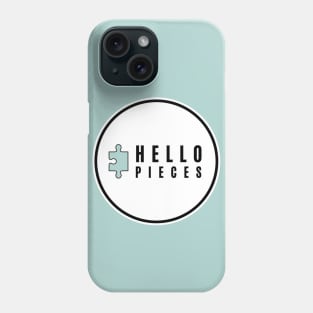 Hello Pieces- Circle White Phone Case