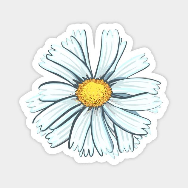 Camomile single Magnet by ArtKsenia