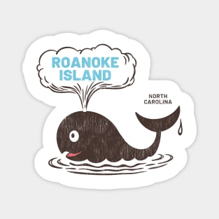 Roanoke Island, NC Summertime Vacationing Whale Spout Magnet