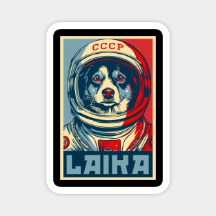 Laika First Animal to Orbit Earth Magnet