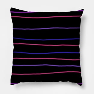 wonky stripes pattern Pillow