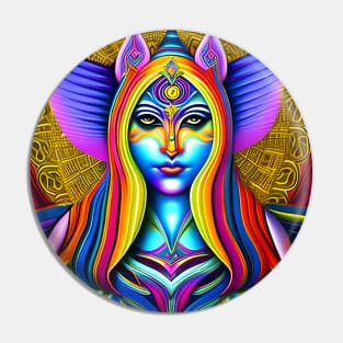 Catgirl DMTfied (25) - Trippy Psychedelic Art Pin