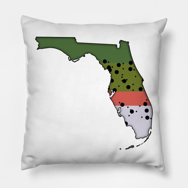 Florida Trout Pillow by somekindofguru