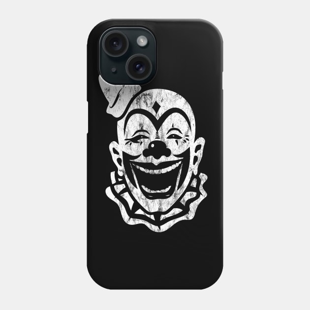 Monochrome Clown distressed Phone Case by OldSalt