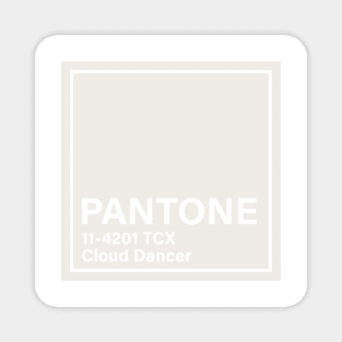 pantone 11-4201 TCX Cloud Dancer Magnet