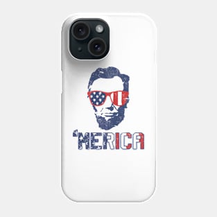 Abraham Lincoln Vintage Usa Flag 4th Of July Merica Premium Phone Case