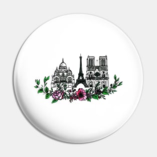 Paris Icons - Floral Pin