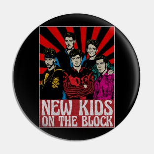 NKOTB 80s Pop Art Fan Art Pin