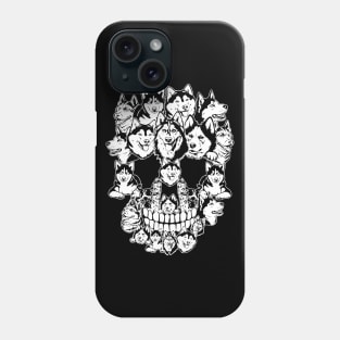 Halloween Costume Skull Siberian Husky Dog Dad Dog Mom Phone Case