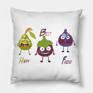 happy best friend hh Pillow