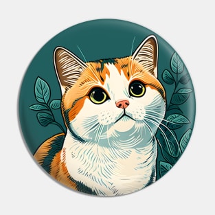 Funny Fat Cat - Chonk Meme Cat Pin