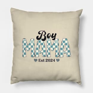 Boy Mama 2024  Mom of Boys Shirt Pillow
