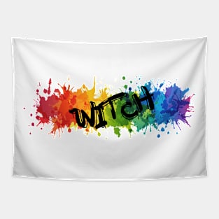 Splatter Witch Pride Tapestry