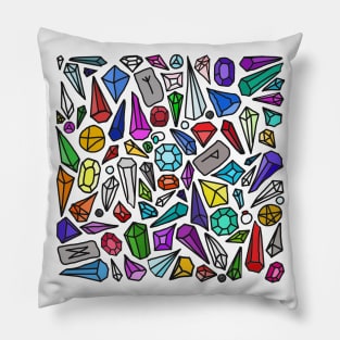 Gem Shards and Runestones Pillow