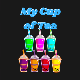 My Cup of Tea; Boba Tea Design, Retro Design T-Shirt